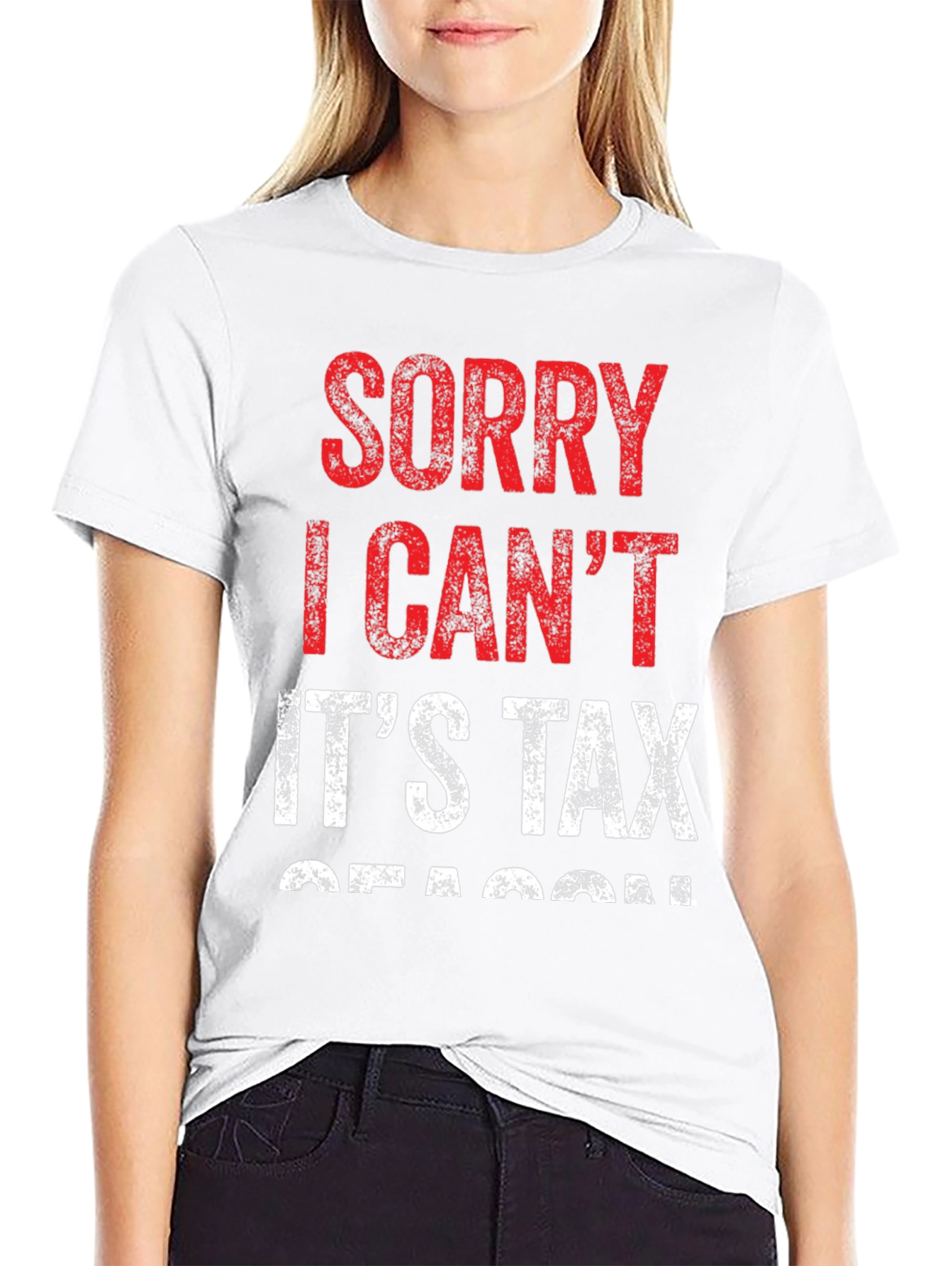 Funny Tax Season T-Shirt - Sorry I Cant