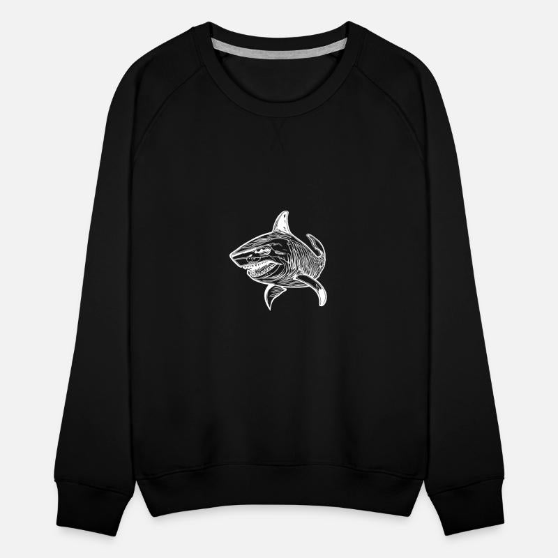 Large Vintage Deep-sea Shark With Sharp Teeth