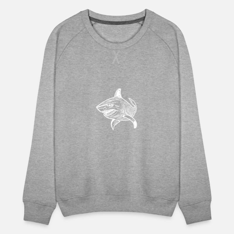 Large Vintage Deep-sea Shark With Sharp Teeth