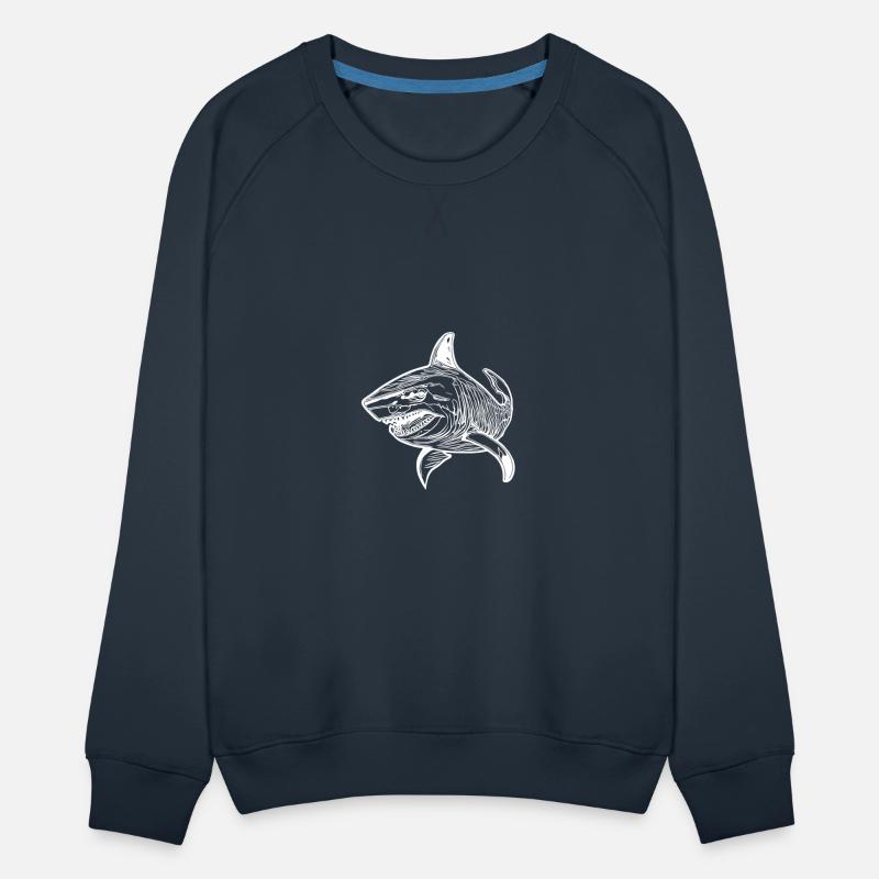 Large Vintage Deep-sea Shark With Sharp Teeth