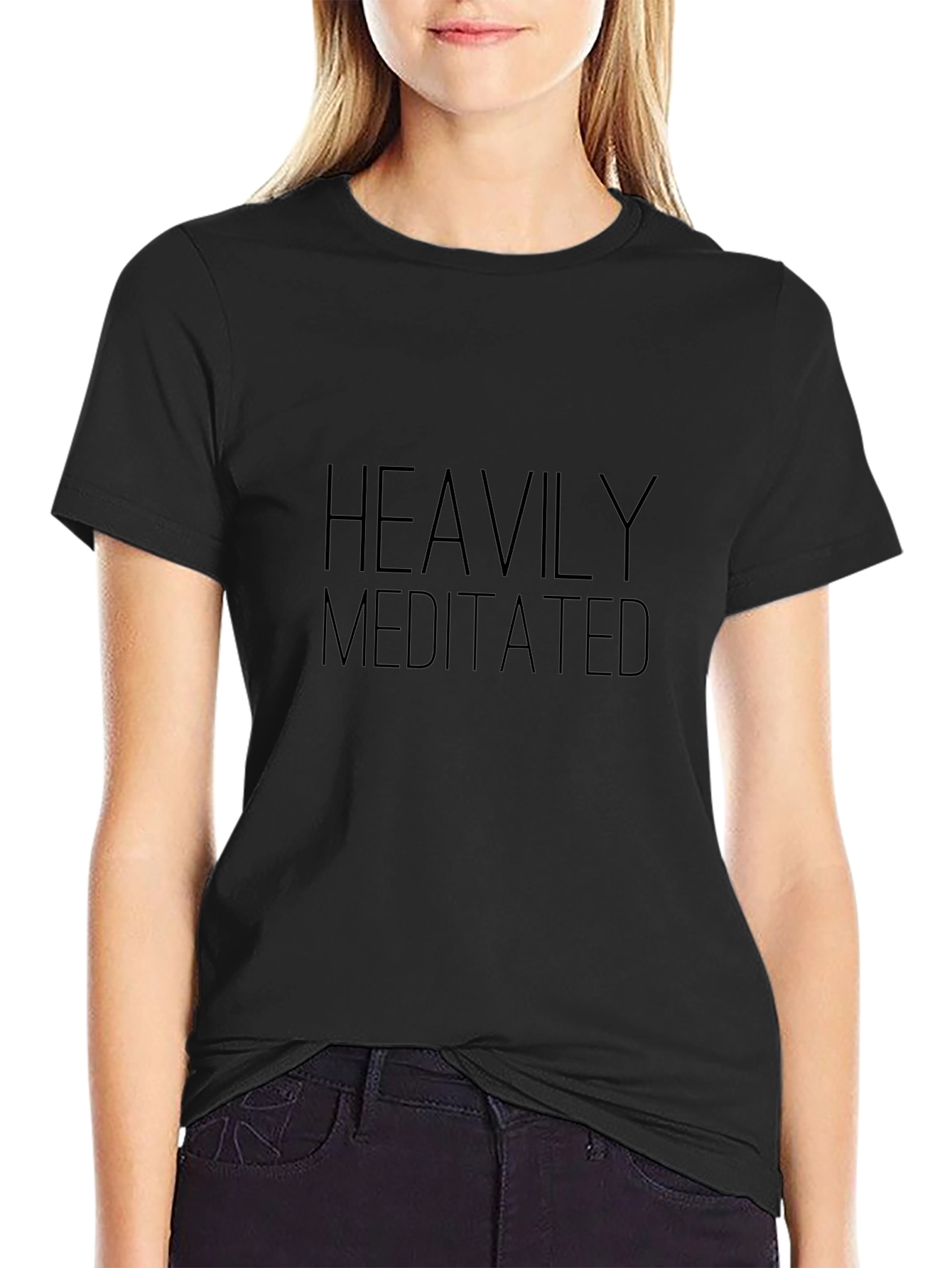Heavily Meditated Black T-Shirt