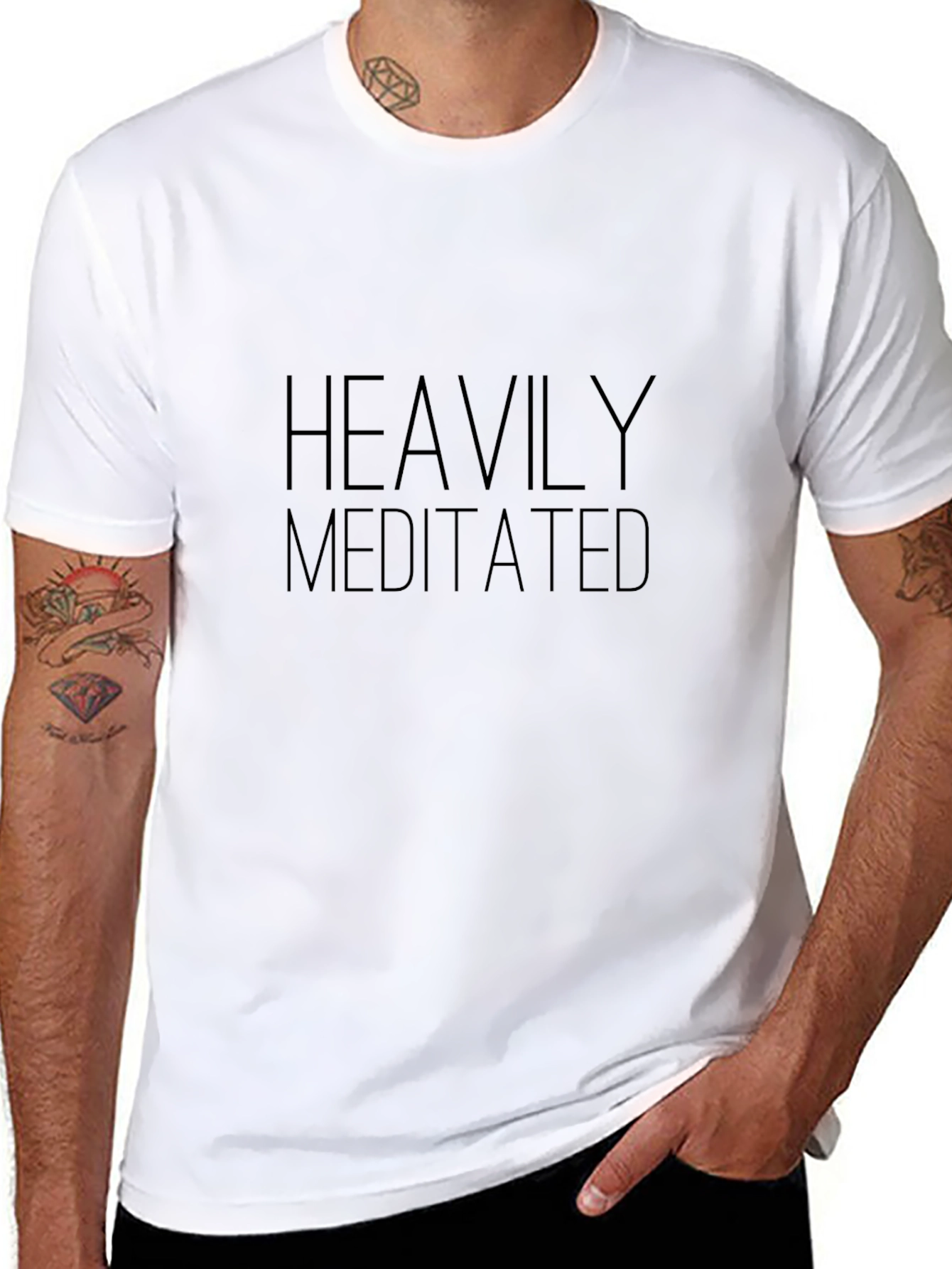 Heavily Meditated Black T-Shirt