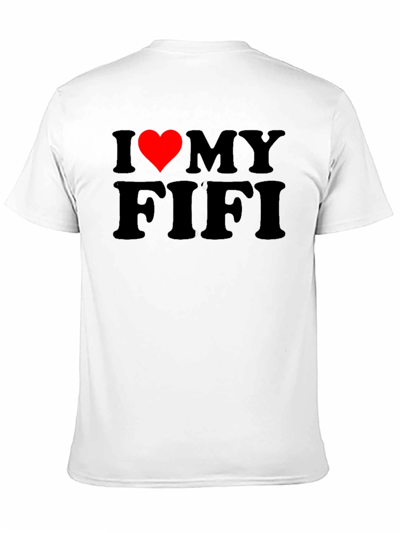 I Heart My Fifi Black T-Shirt Novelty Tee
