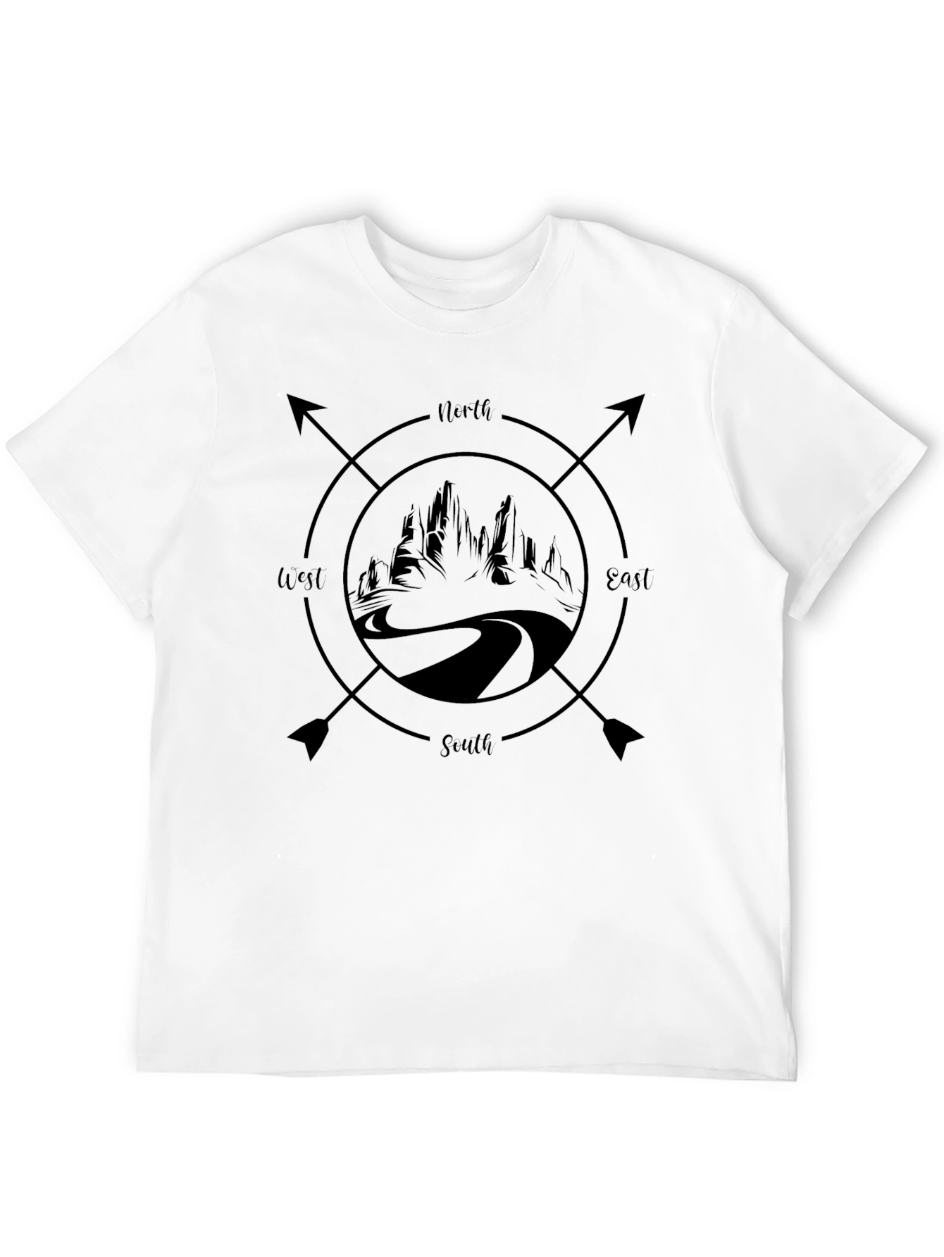 Compass Mountain Road T-Shirt
