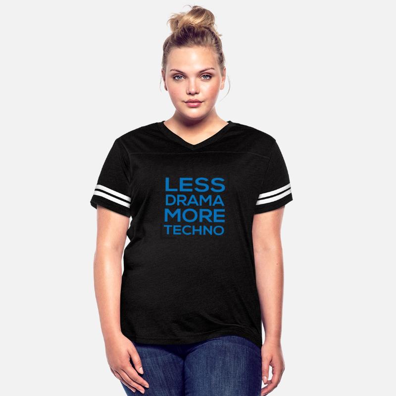 Less Drama More Techno Rave Dance Electro Techno M