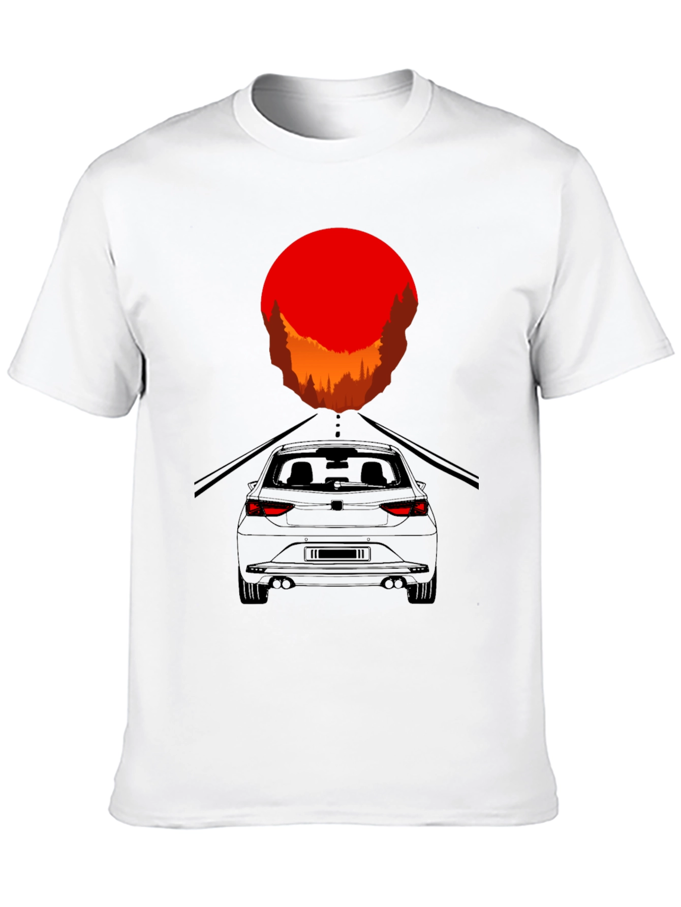 Sunset Drive T-Shirt - Modern Car Graphic Tee
