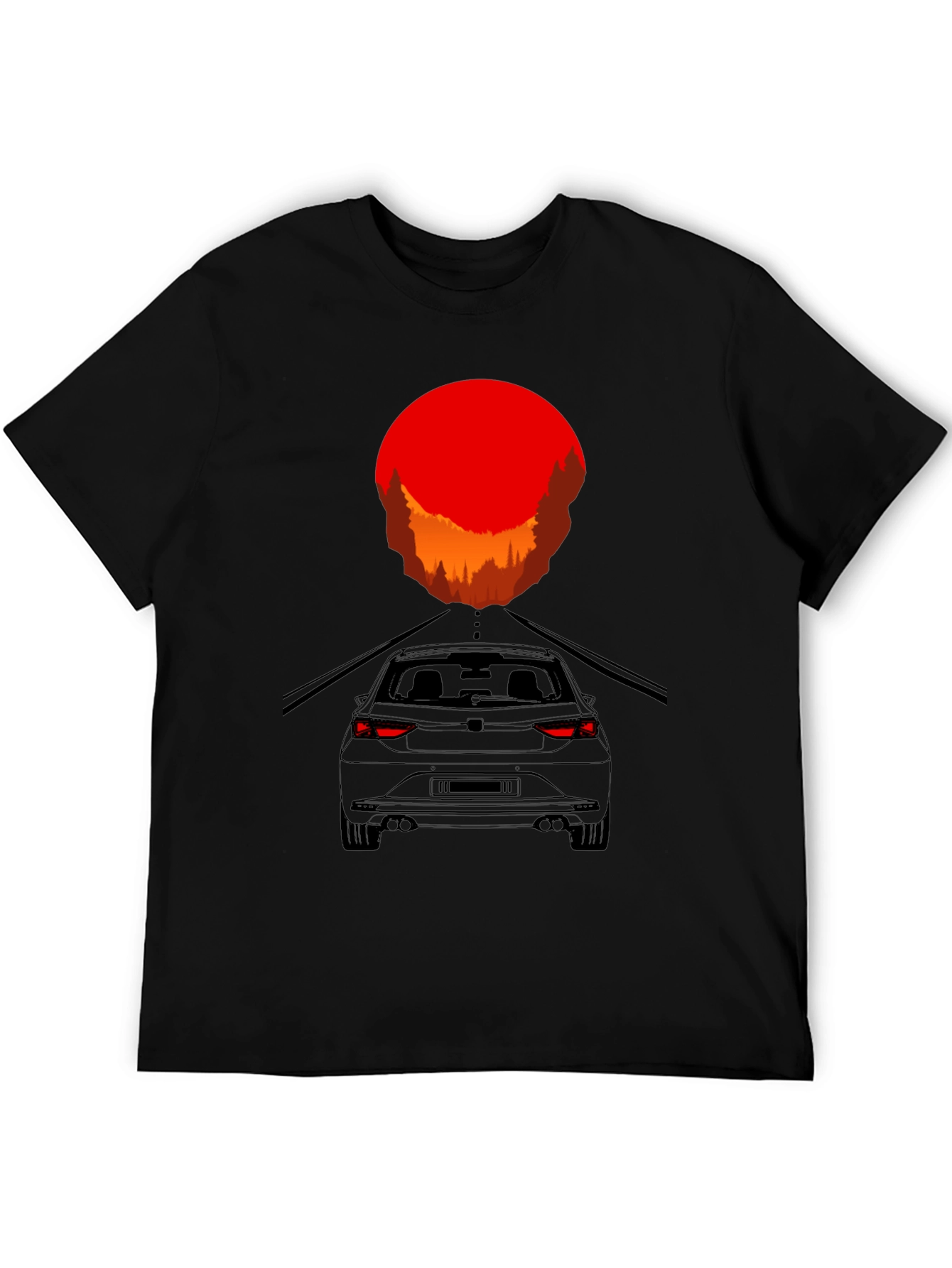 Sunset Drive T-Shirt - Modern Car Graphic Tee