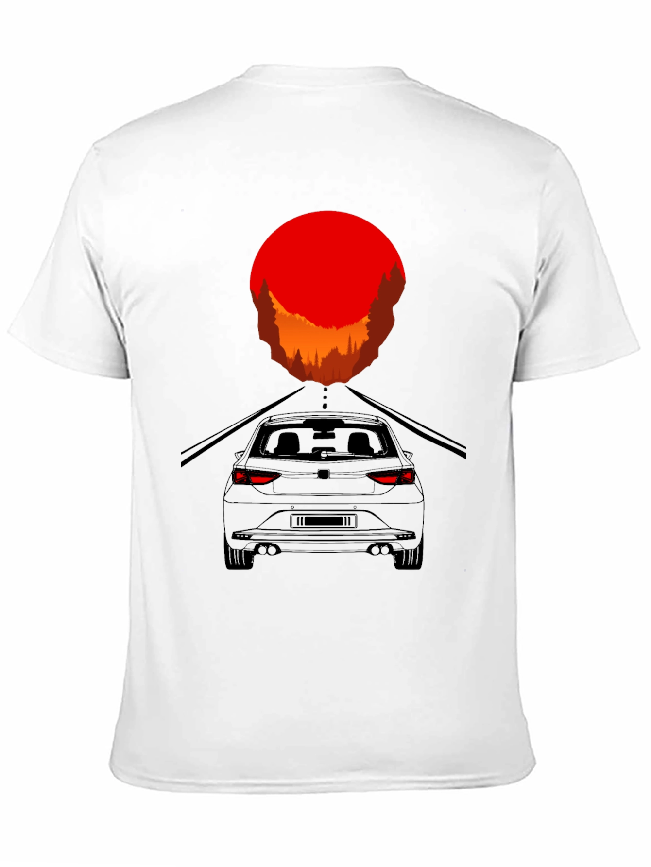 Sunset Drive T-Shirt - Modern Car Graphic Tee