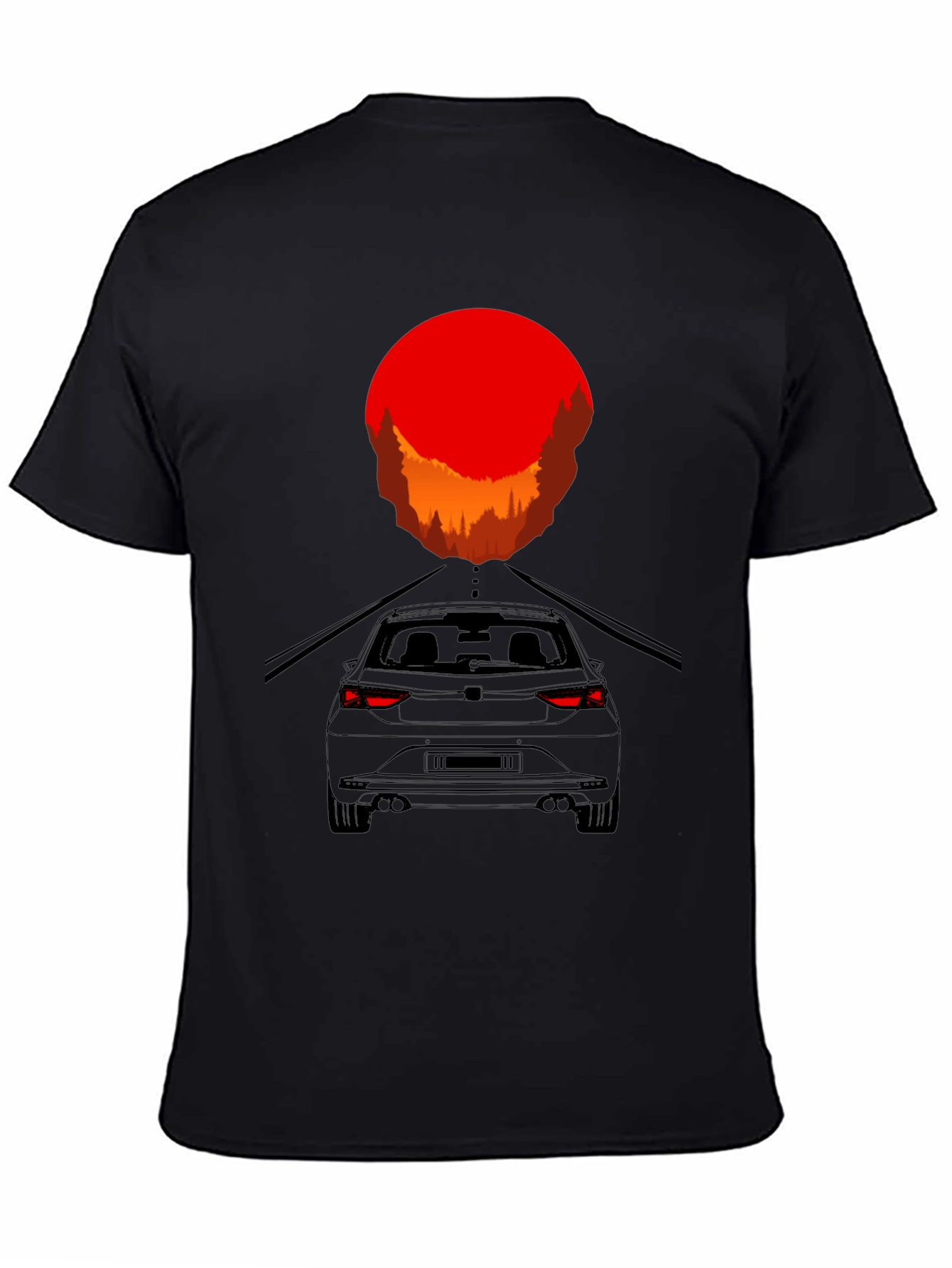 Sunset Drive T-Shirt - Modern Car Graphic Tee
