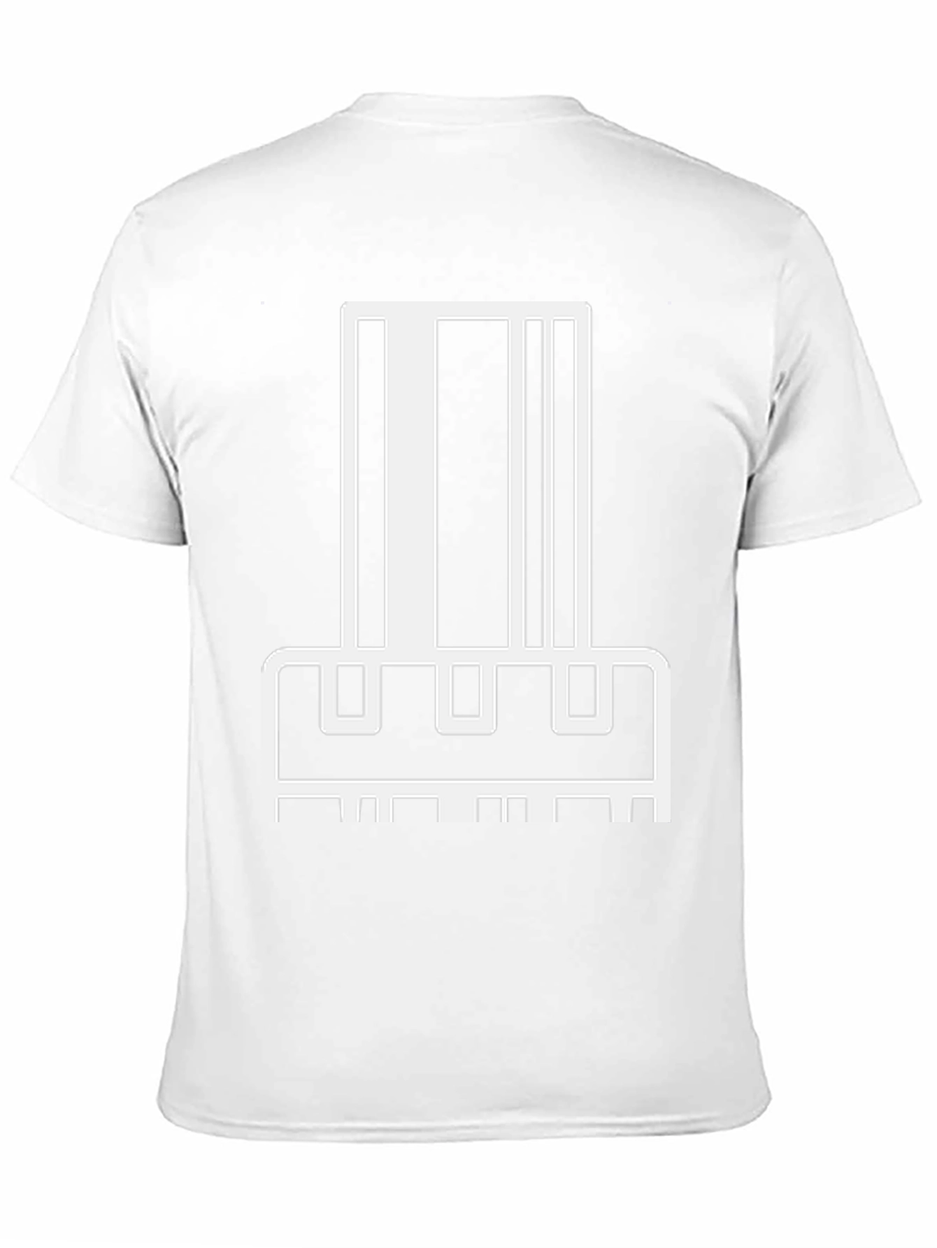 Abstract Barcode Graphic T-Shirt