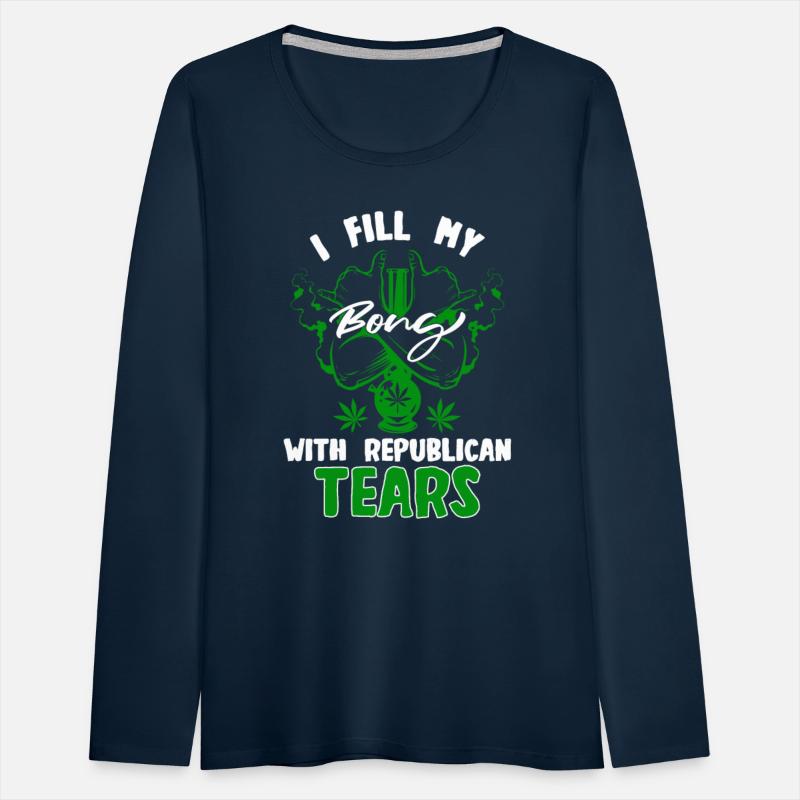 Liberal Democrat Stoner Weed Bong Anti Republican