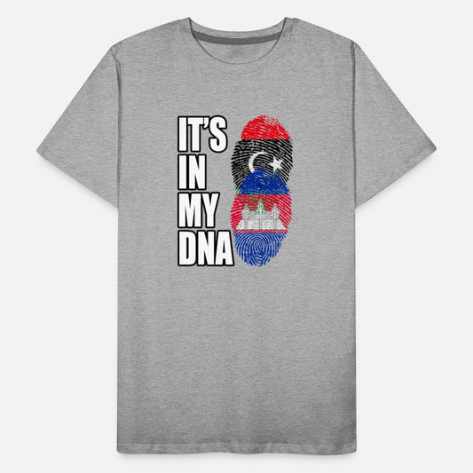 Libyan And Cambodian Mix Heritage DNA Flag