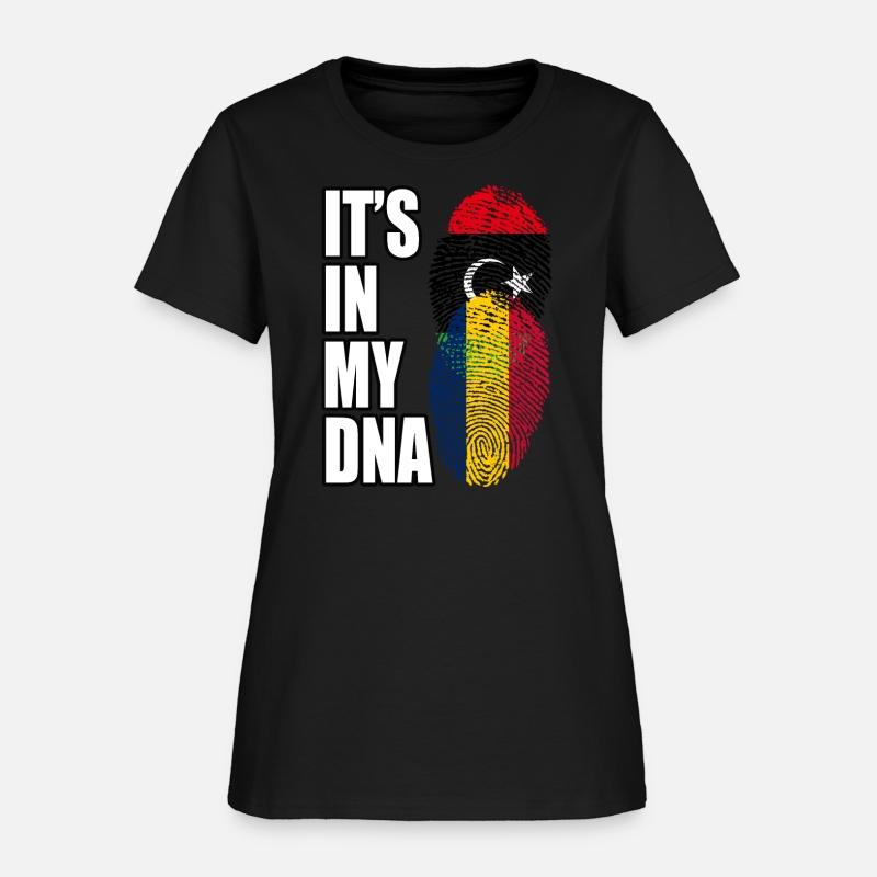 Libyan And Chadian Mix Heritage DNA Flag