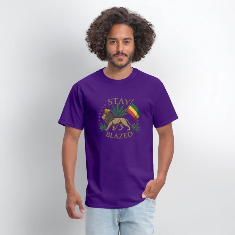 Lion of Judah Flag & Weed Leaf Vintage Design