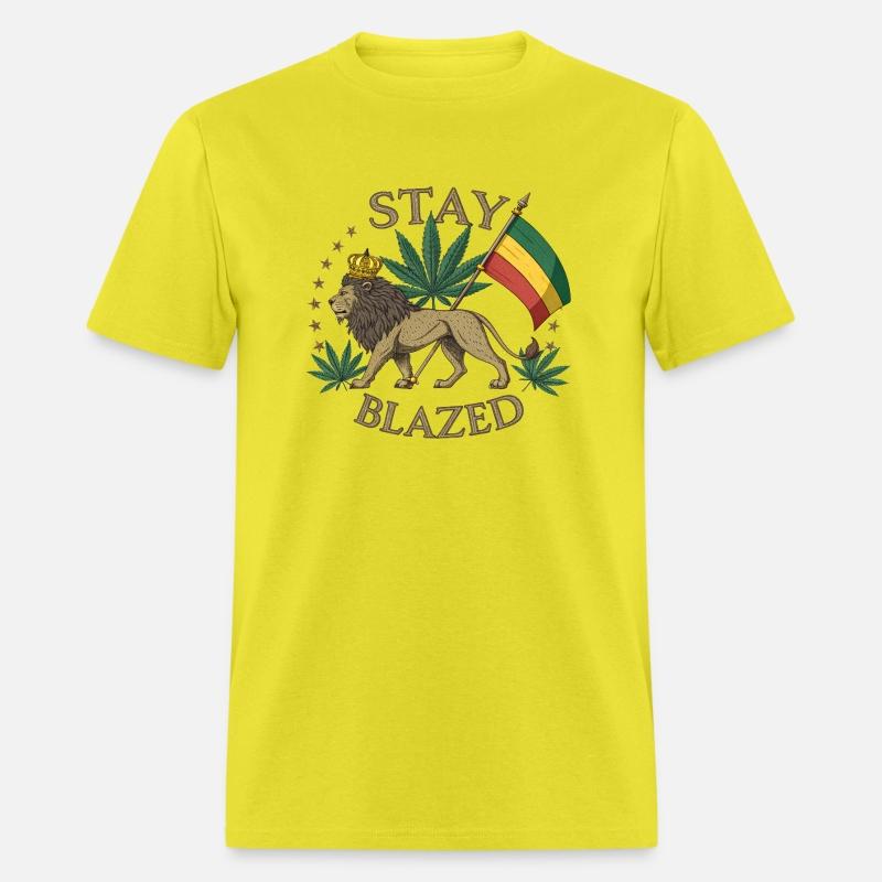 Lion of Judah Flag & Weed Leaf Vintage Design
