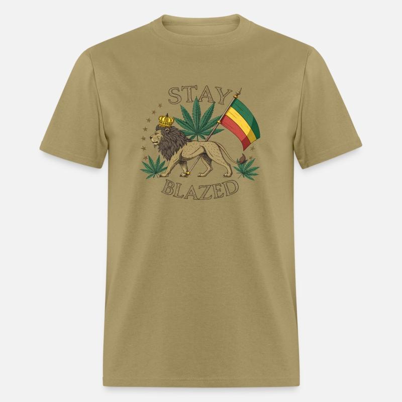 Lion of Judah Flag & Weed Leaf Vintage Design