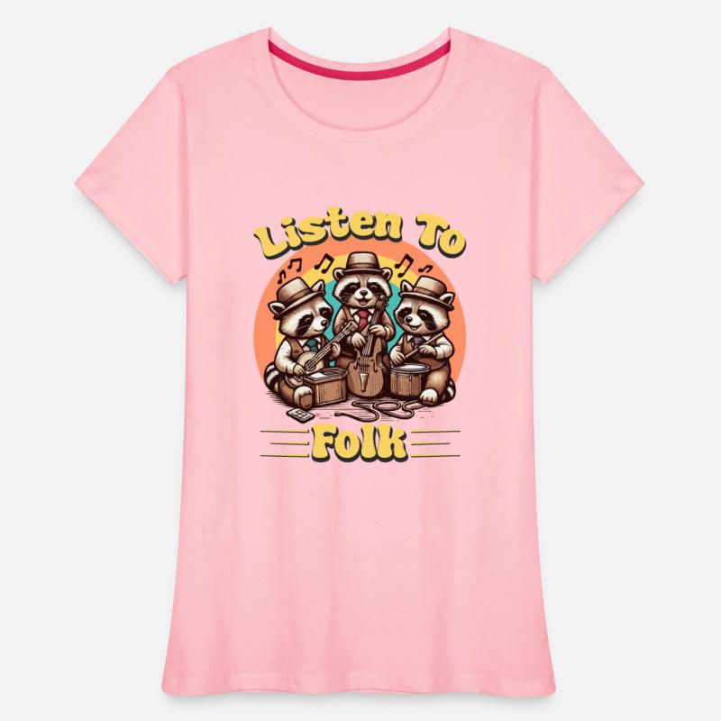 Listen To Folk 3 raccoons playing music