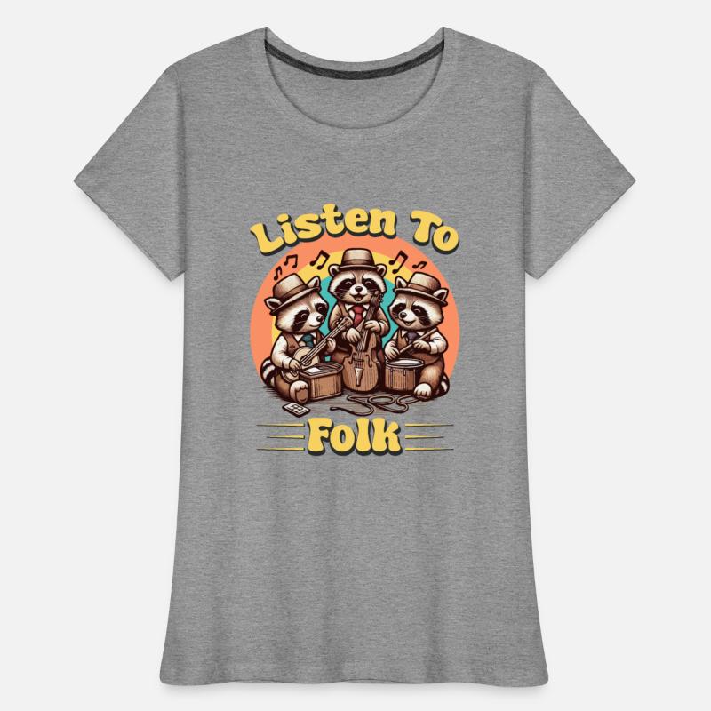 Listen To Folk 3 raccoons playing music