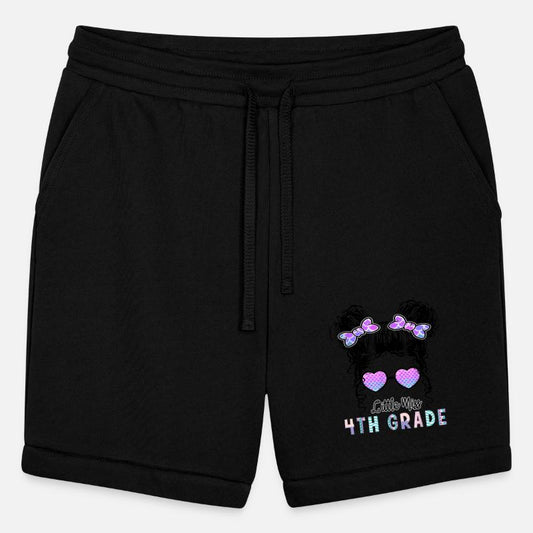 Little Miss 4th Grade Messy Bun Girl Back To Schoo