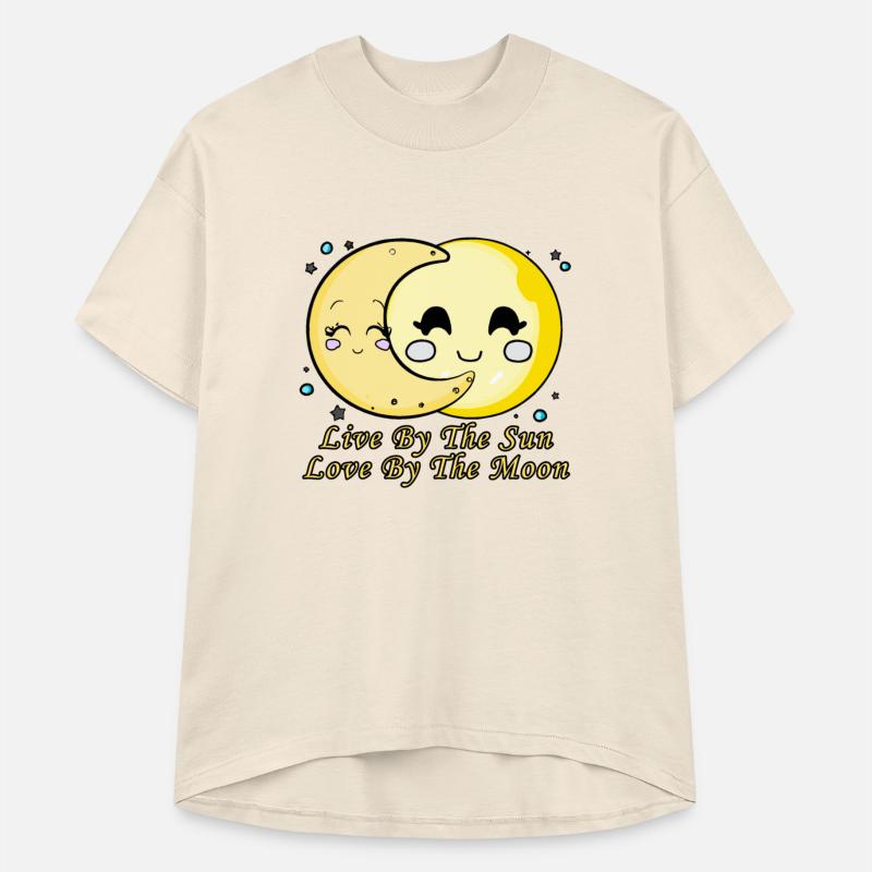 Live By The Sun Love By The Moon, Cartoon Sun Moon