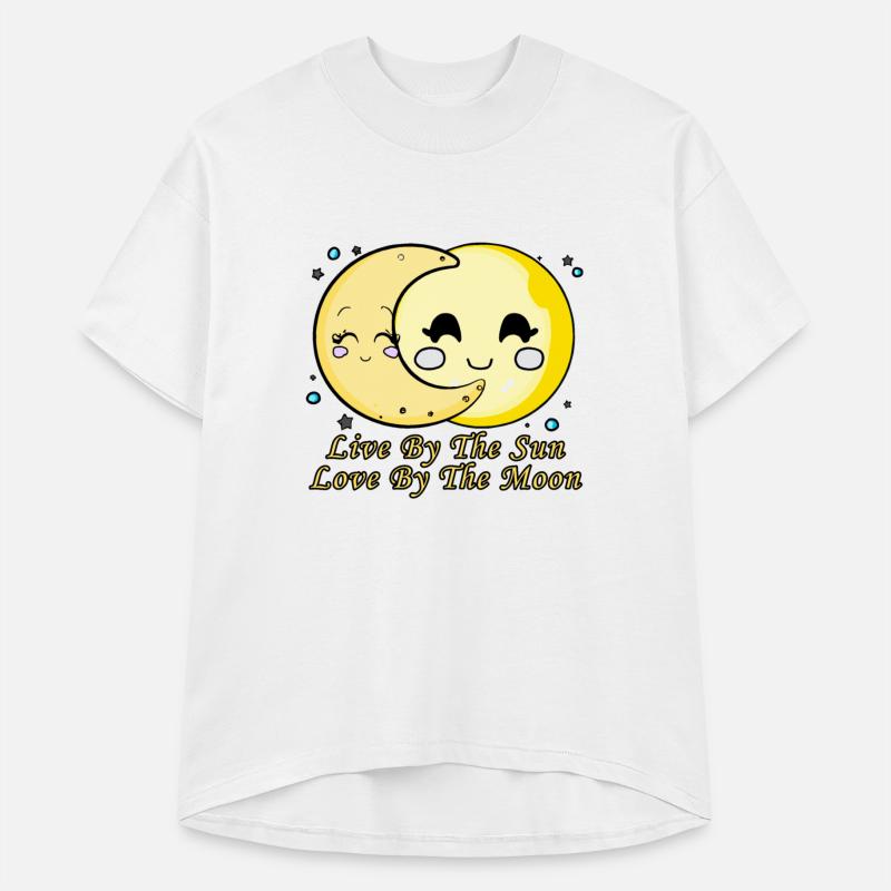 Live By The Sun Love By The Moon, Cartoon Sun Moon