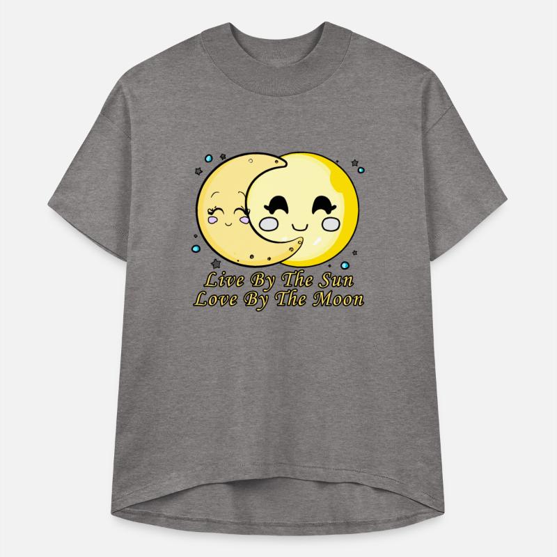 Live By The Sun Love By The Moon, Cartoon Sun Moon
