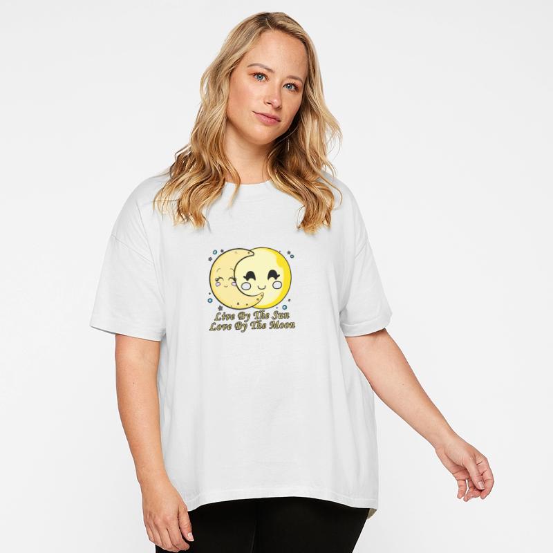 Live By The Sun Love By The Moon, Cartoon Sun Moon