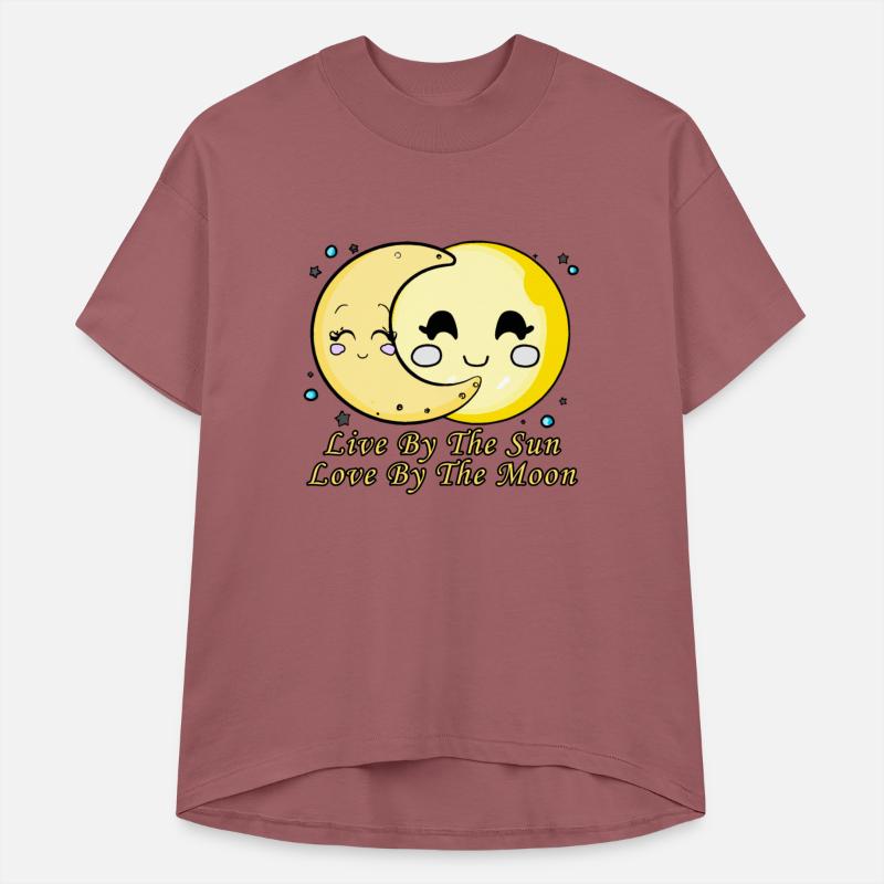 Live By The Sun Love By The Moon, Cartoon Sun Moon