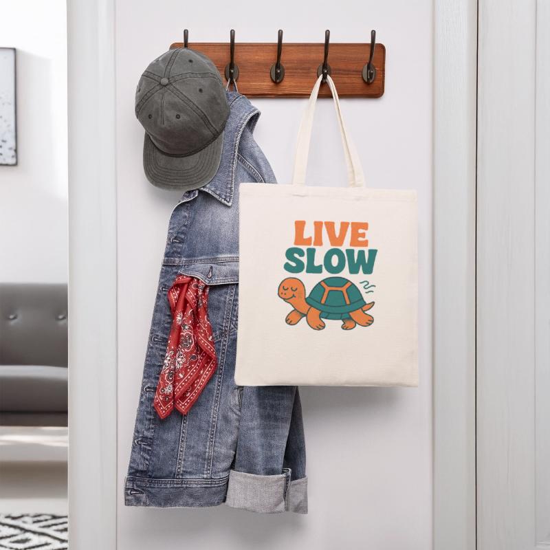 Live Slow Turtle Chill Life Design