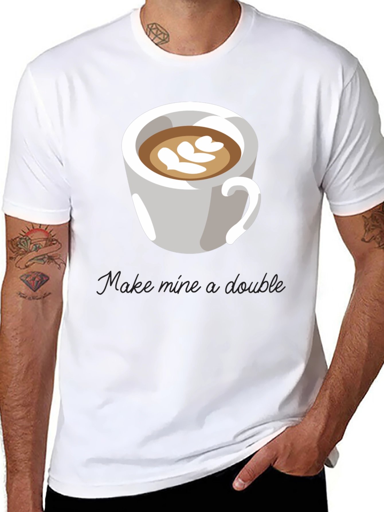 Coffee Lovers Tee: Make Mine a Double