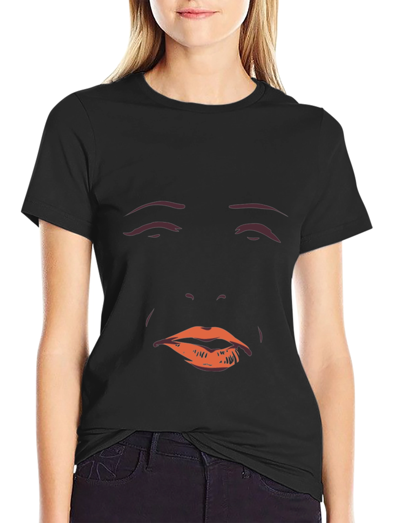 Mysterious Face Graphic Tee - Unisex Soft Cotton T-Shirt