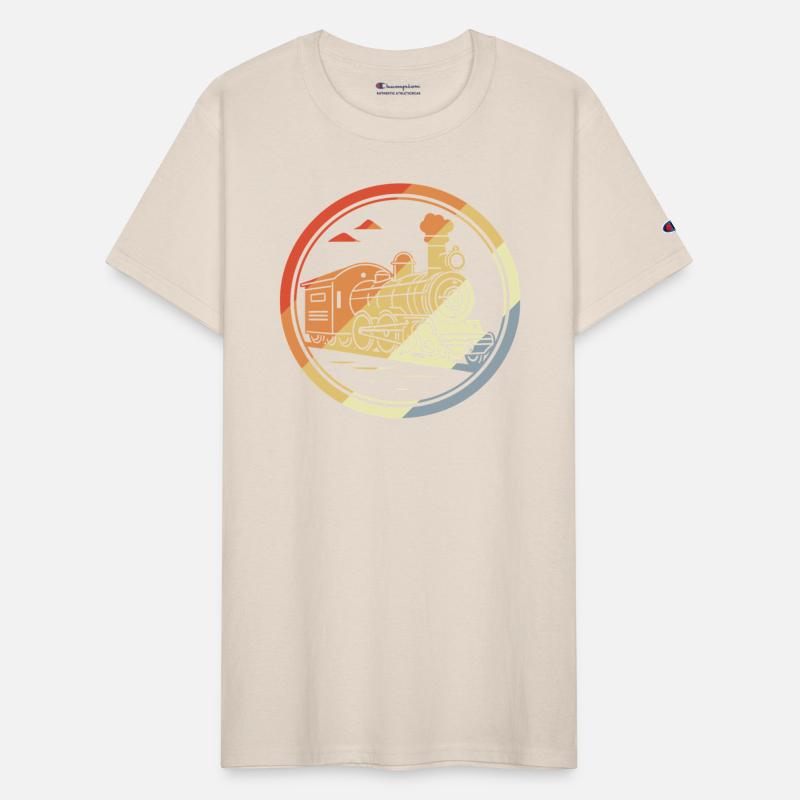 Locomotive Sketch Retro Style