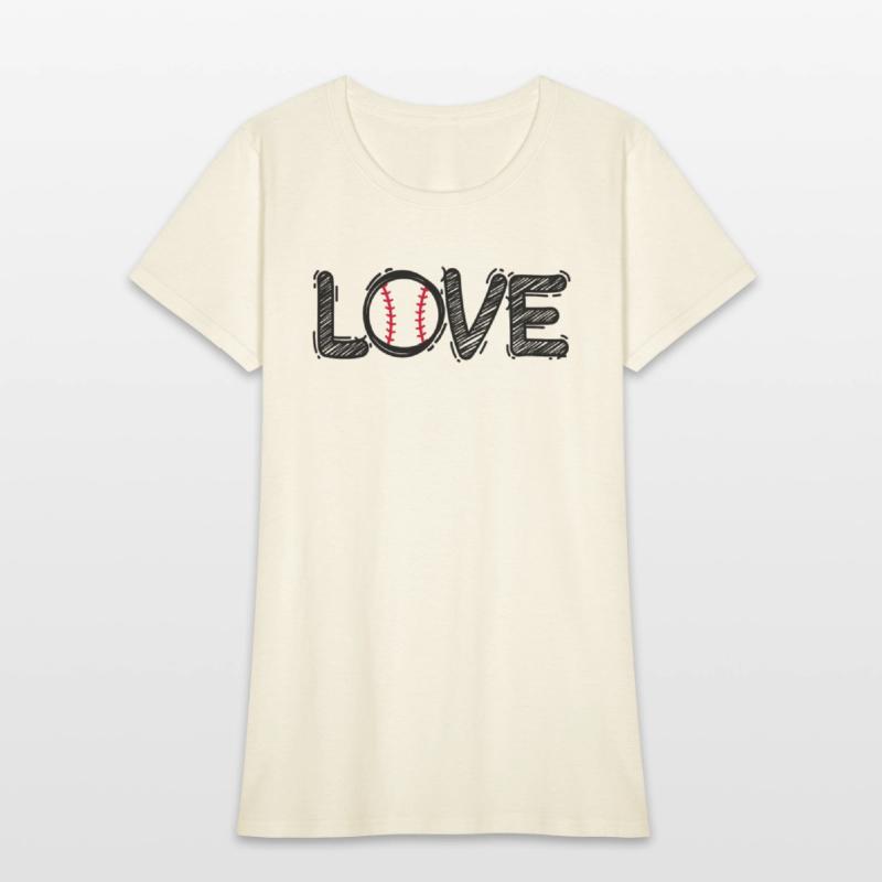 LOVE Bat and Ball Sports Lover Batter Athlete