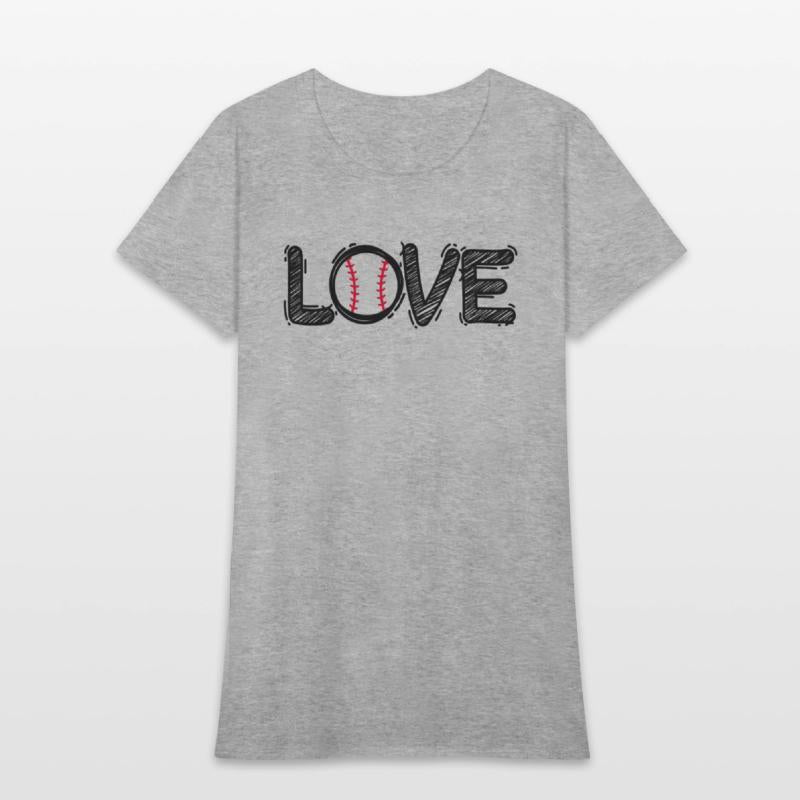 LOVE Bat and Ball Sports Lover Batter Athlete