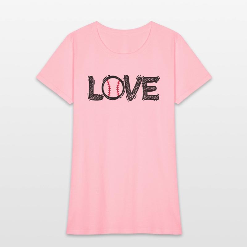 LOVE Bat and Ball Sports Lover Batter Athlete