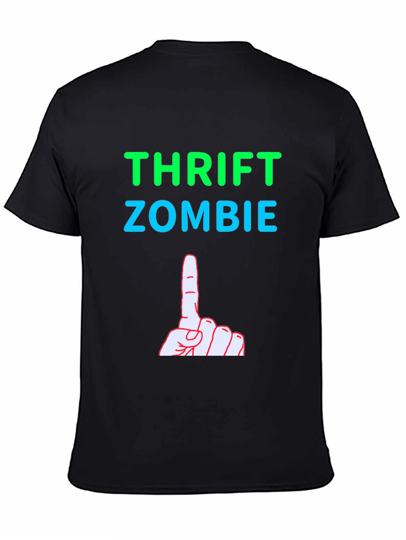 Thrift Zombie Graphic Tee - Quirky Humor T-Shirt