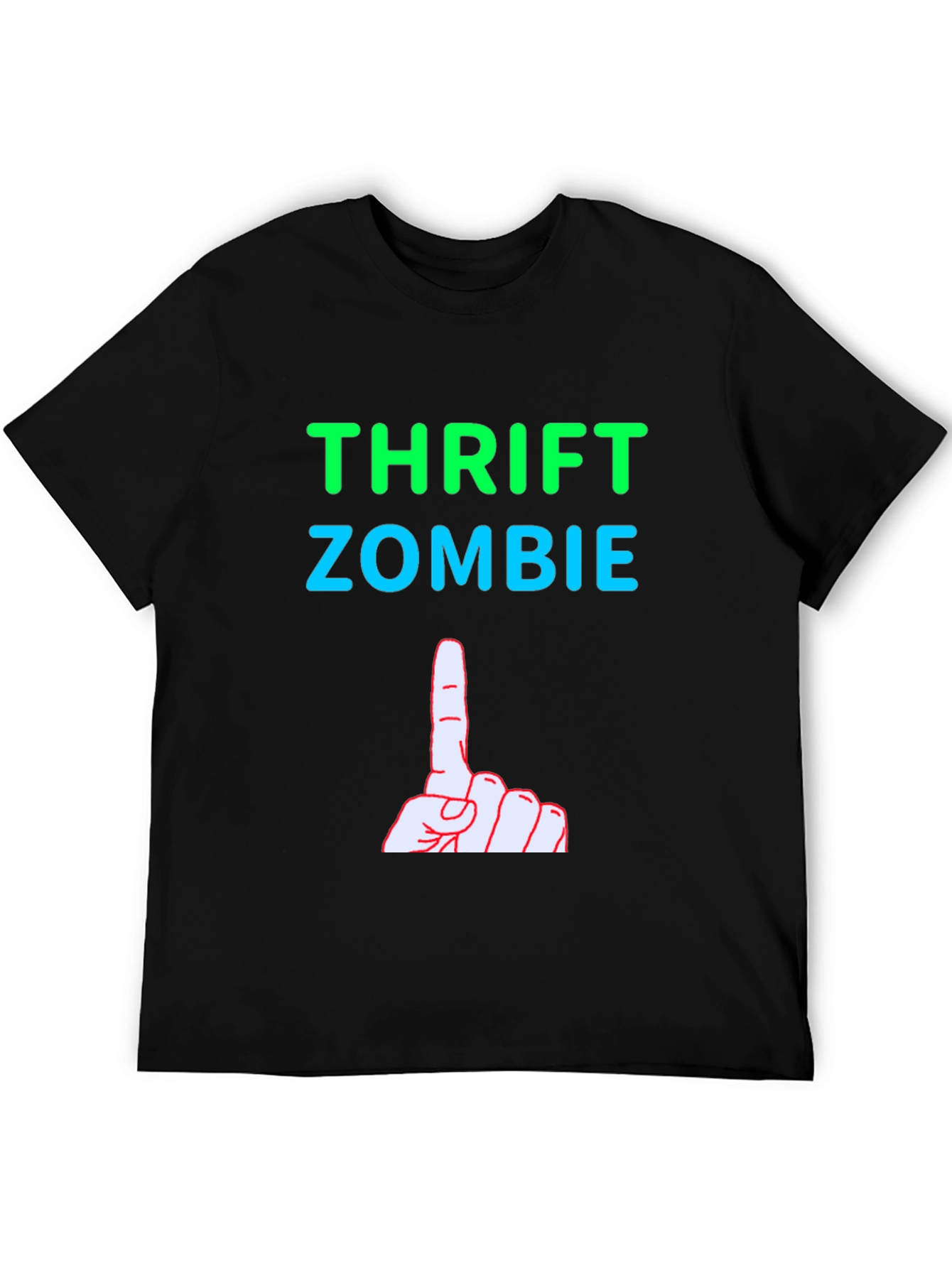 Thrift Zombie Graphic Tee - Quirky Humor T-Shirt