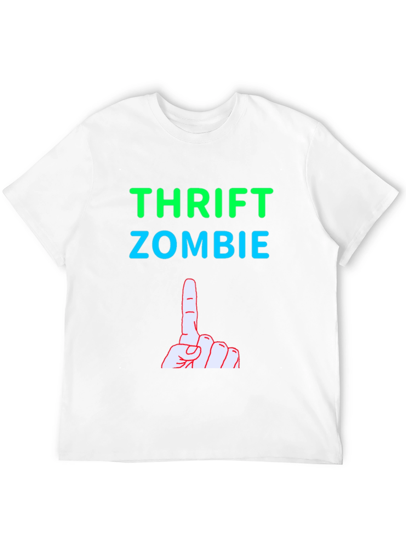 Thrift Zombie Graphic Tee - Quirky Humor T-Shirt