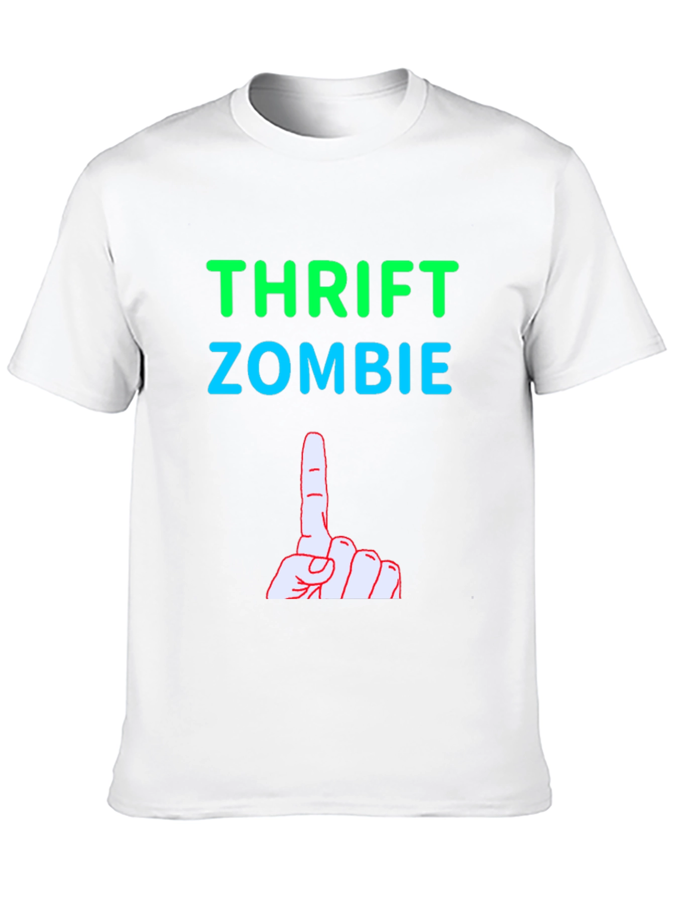 Thrift Zombie Graphic Tee - Quirky Humor T-Shirt