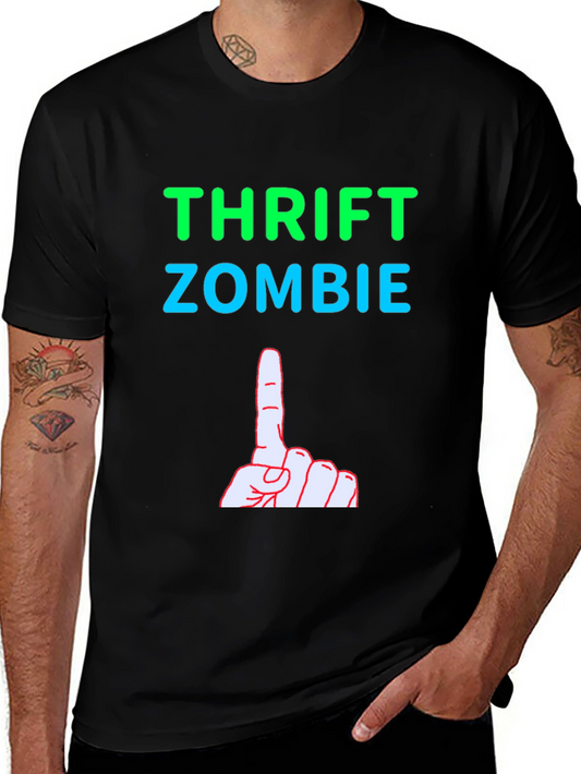 Thrift Zombie Graphic Tee - Quirky Humor T-Shirt