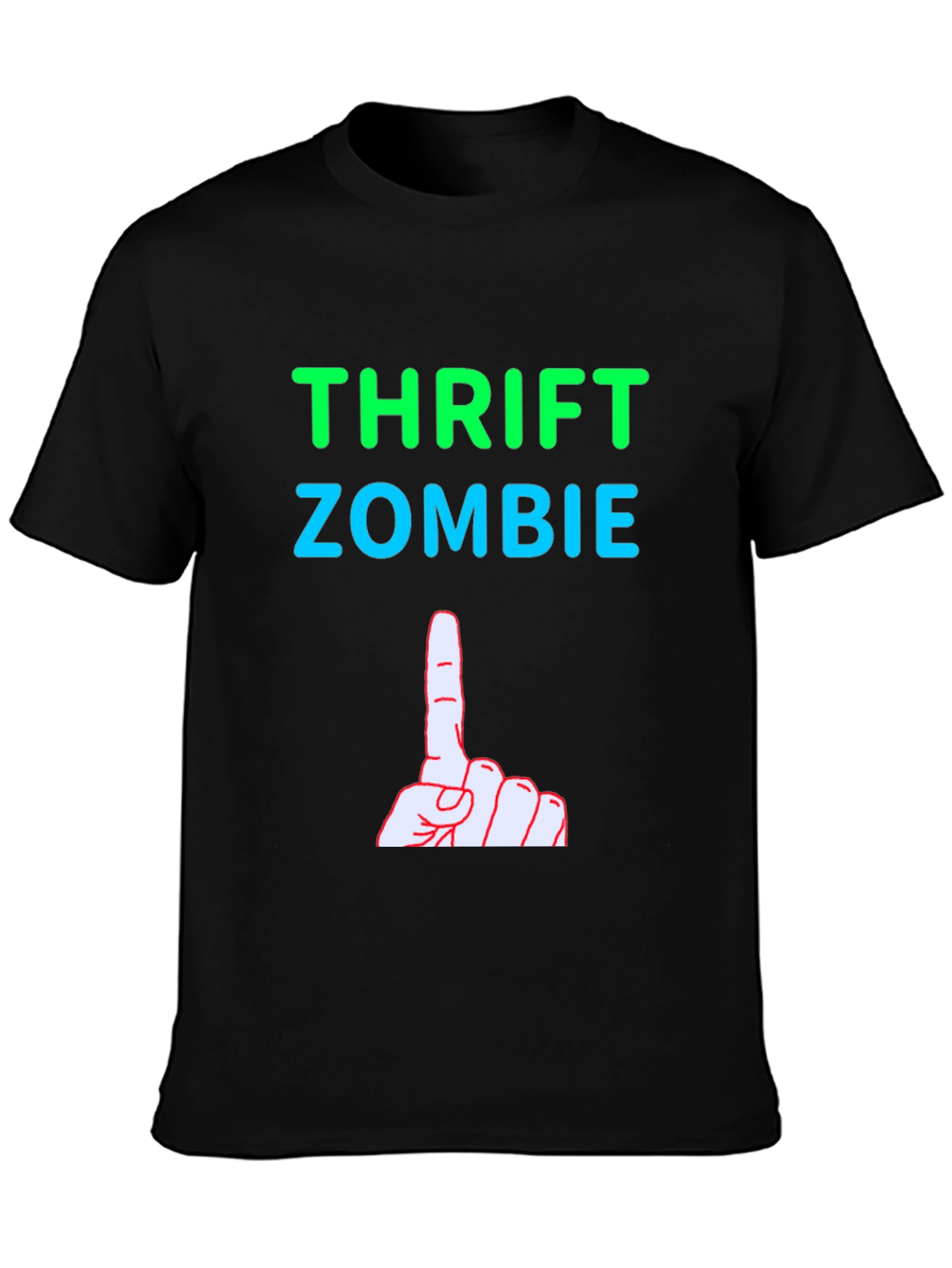 Thrift Zombie Graphic Tee - Quirky Humor T-Shirt