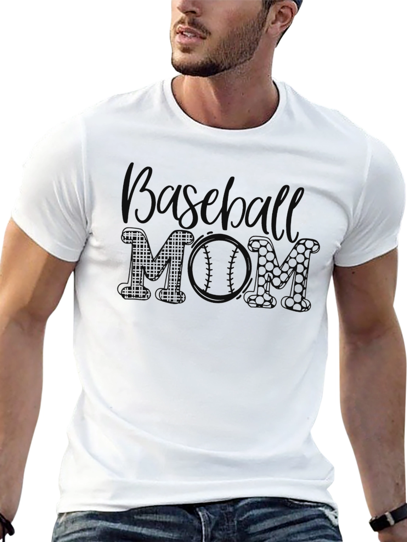 Baseball MOM Graphic T-Shirt