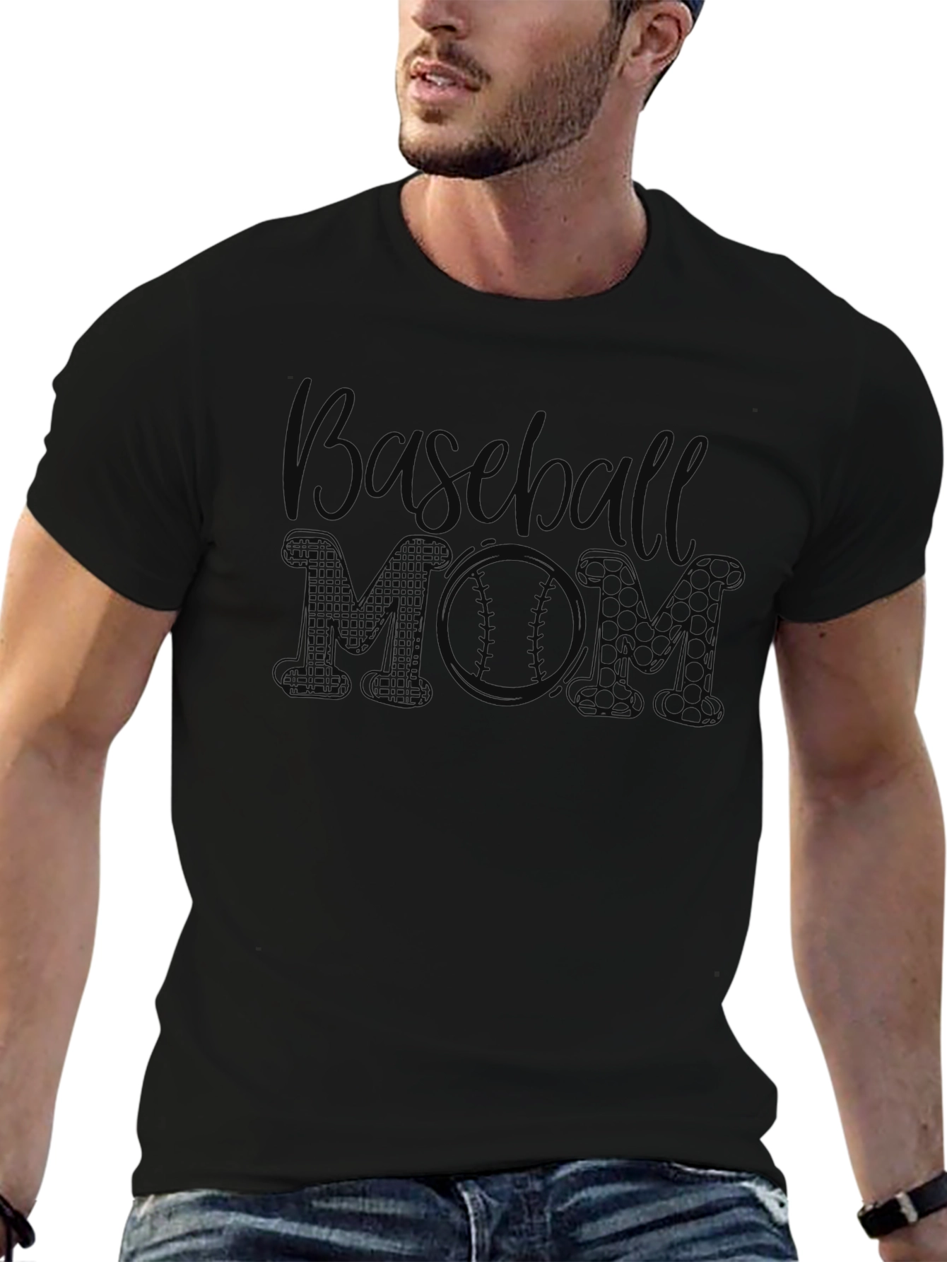 Baseball MOM Graphic T-Shirt