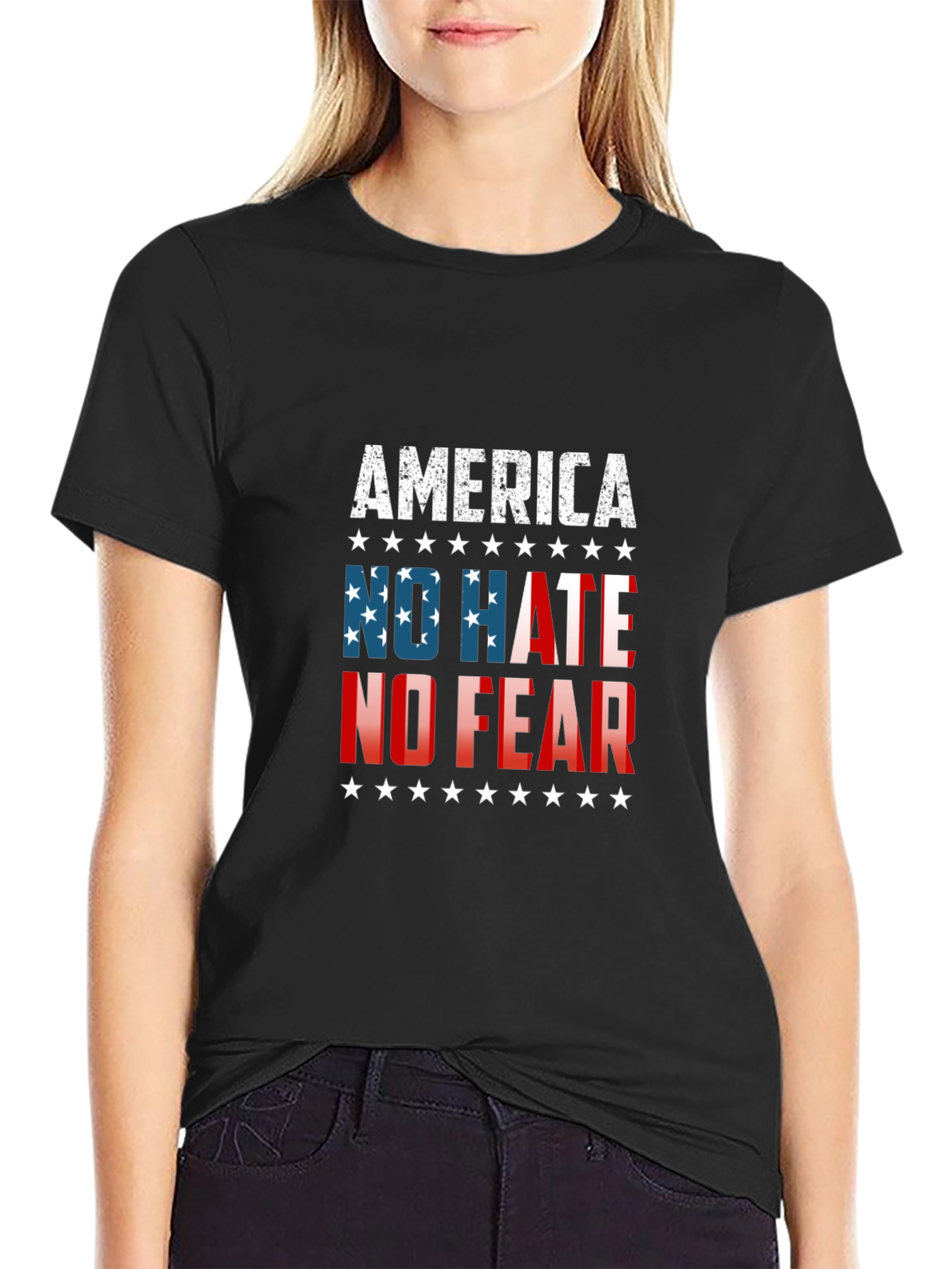 America No Hate No Fear Graphic Tee