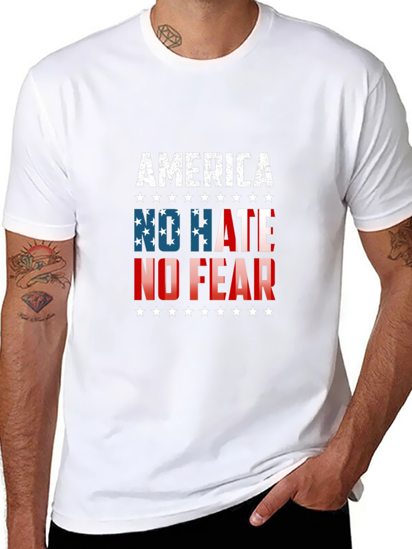 America No Hate No Fear Graphic Tee