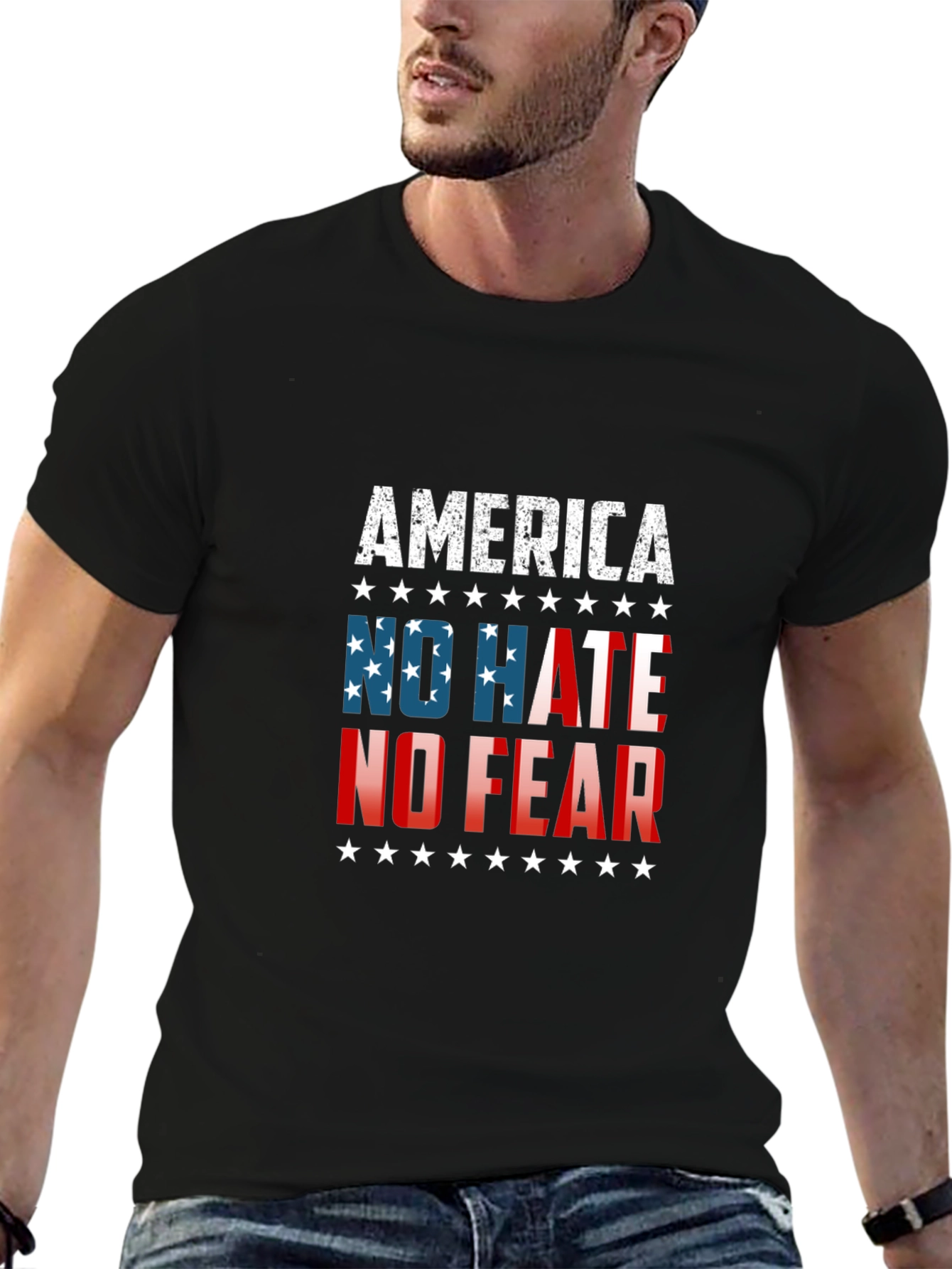 America No Hate No Fear Graphic Tee