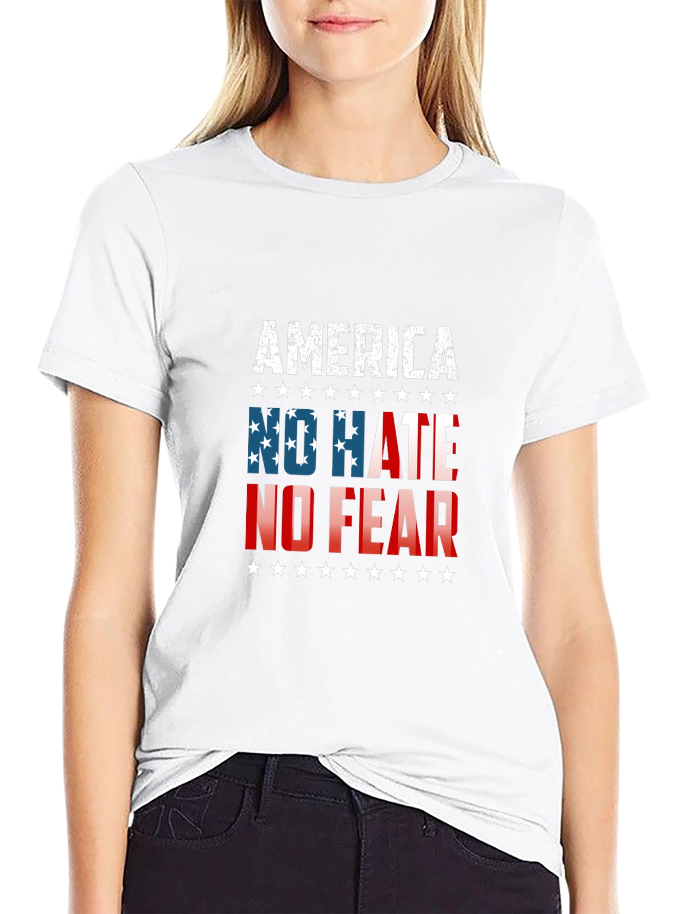 America No Hate No Fear Graphic Tee