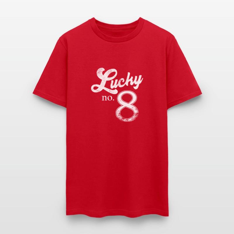 Lucky Number Eight Distressed
