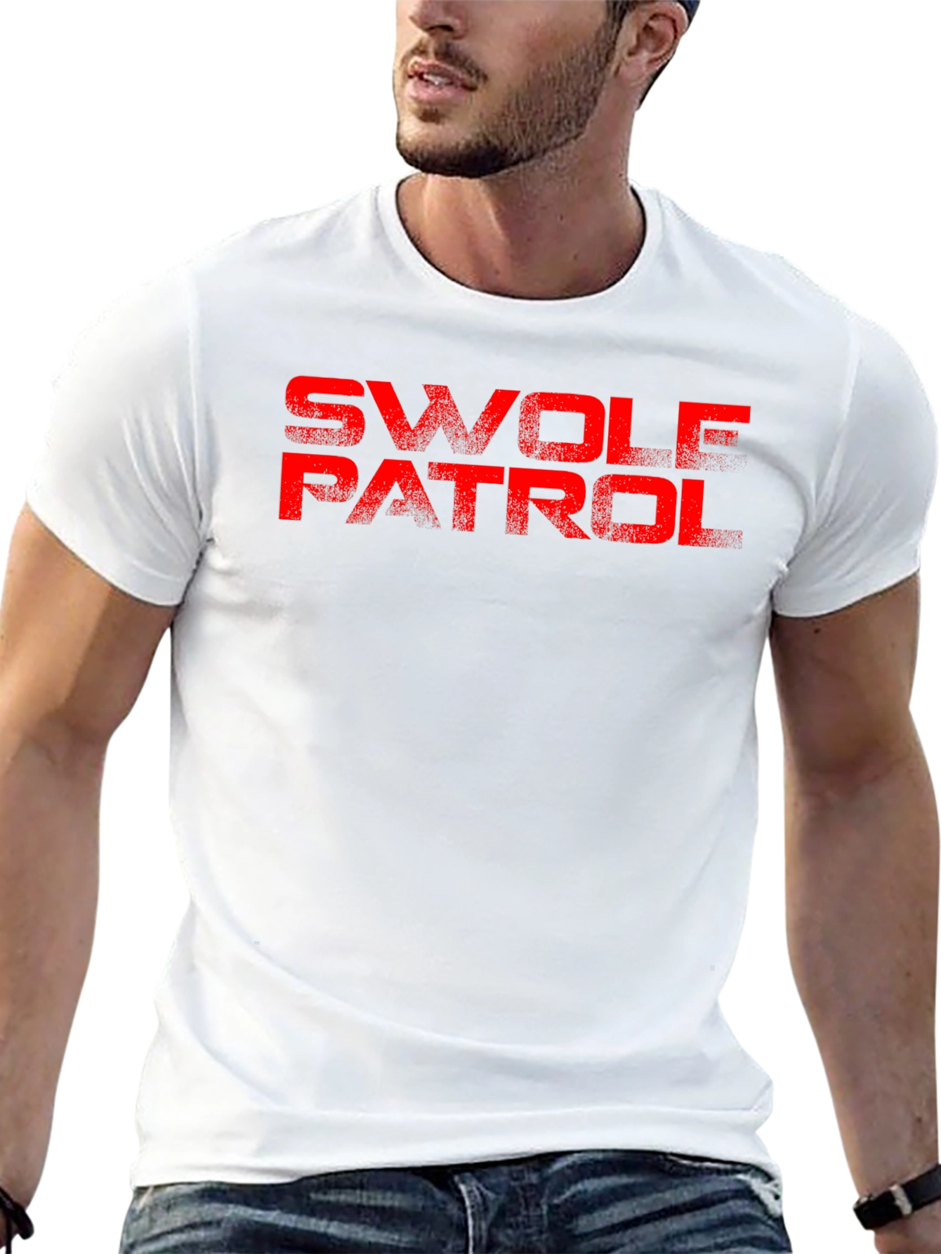 Swole Patrol Graphic T-Shirt - Black