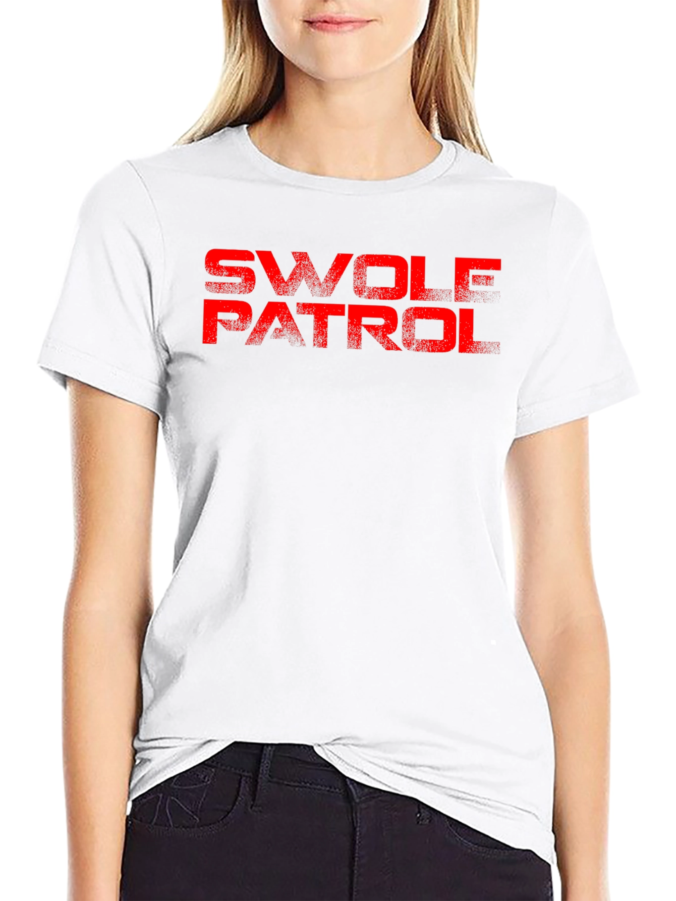 Swole Patrol Graphic T-Shirt - Black